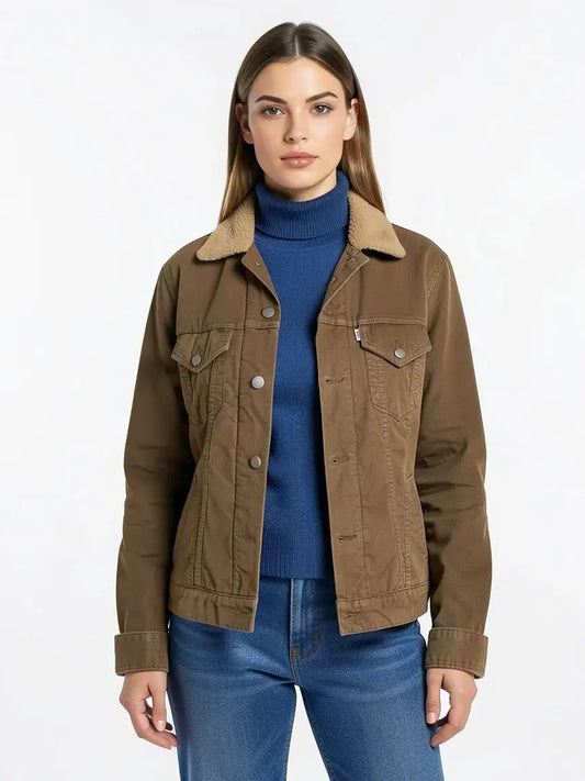 Veste beige taille M seconde main femme