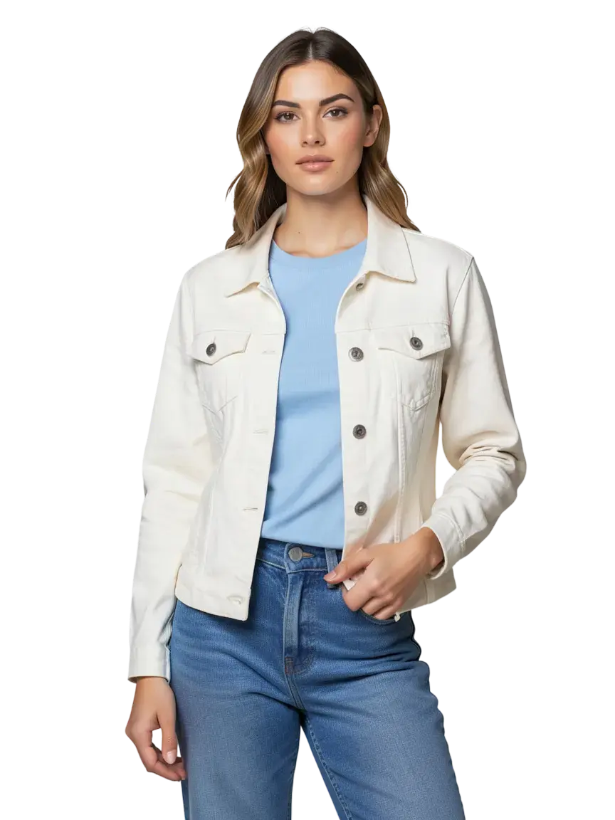 Veste blanc cassé taille 38 seconde main femme
