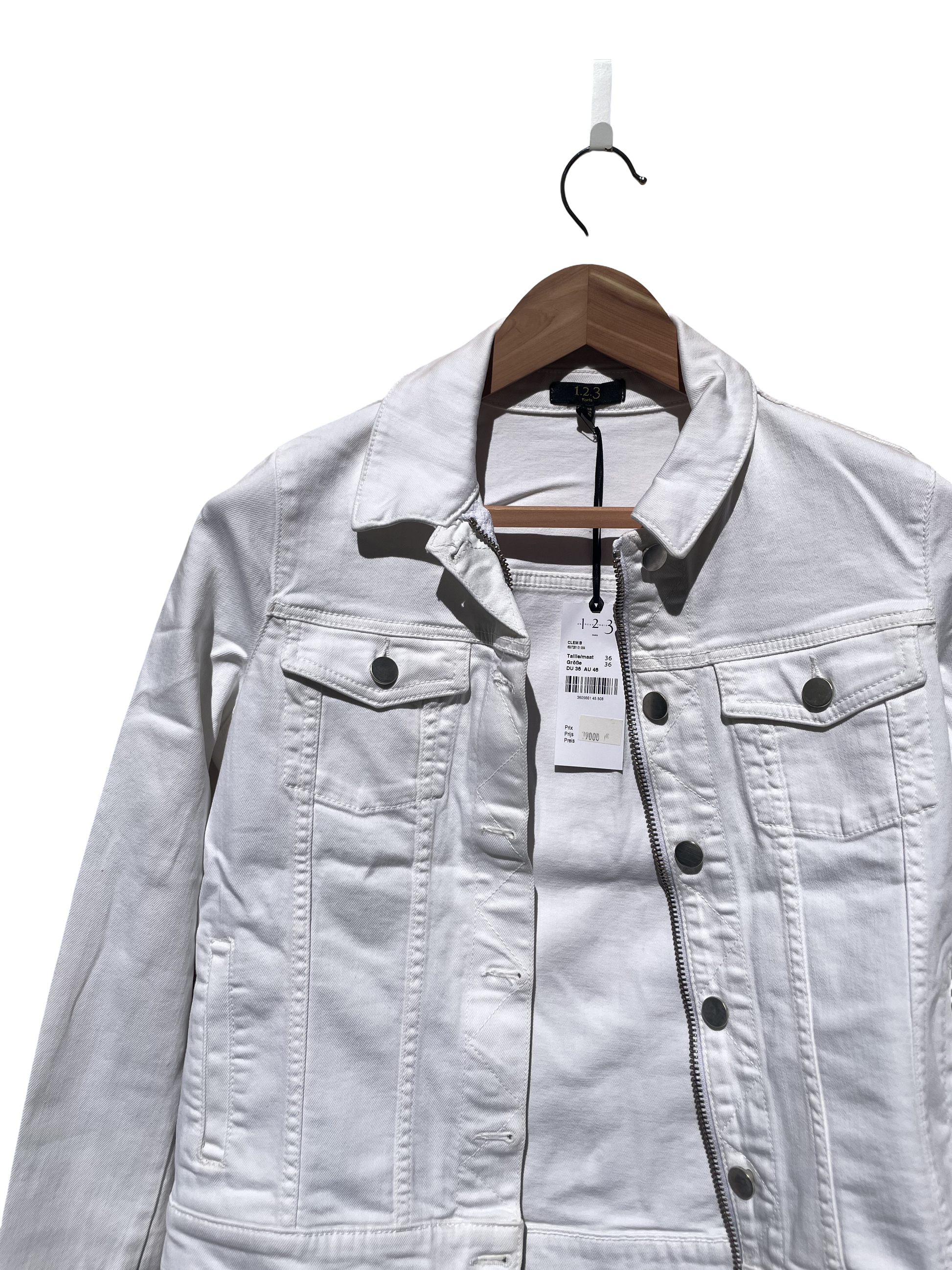 veste blanche taille 38 maison 123 seconde main femme