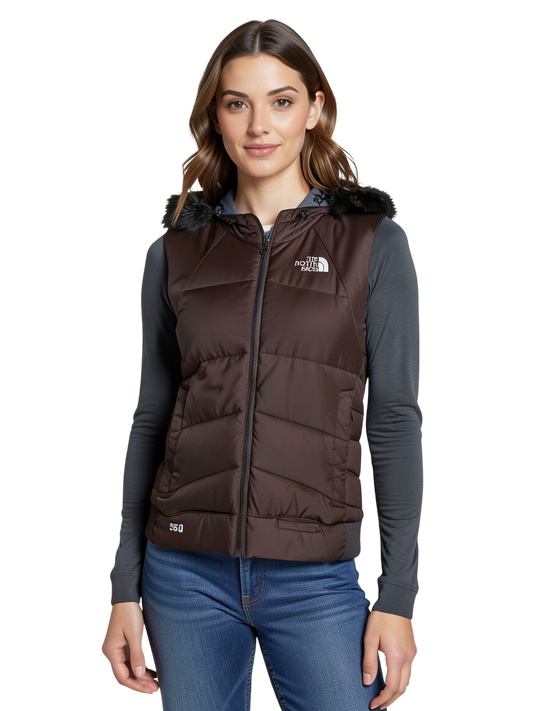Veste sans manche marron Taille M the North Face seconde main femme 